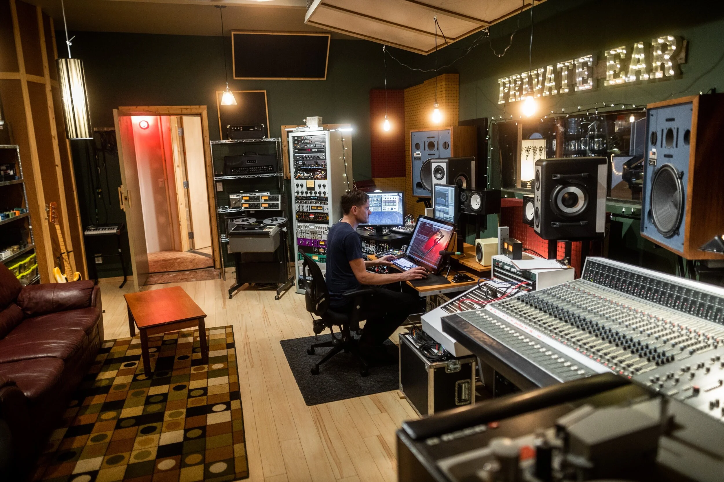 Recording Studio A Control room and live room Private Ear Recording Recording Studio A Control room and live room Private Ear Recording