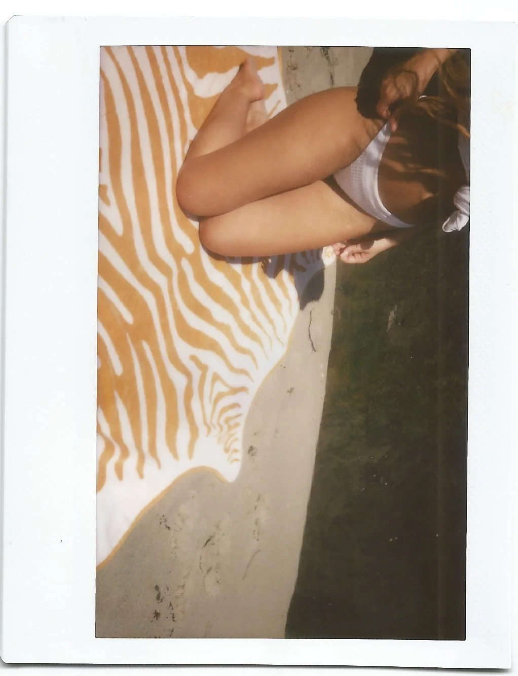 Nala Organic Towel in Turmeric with Model