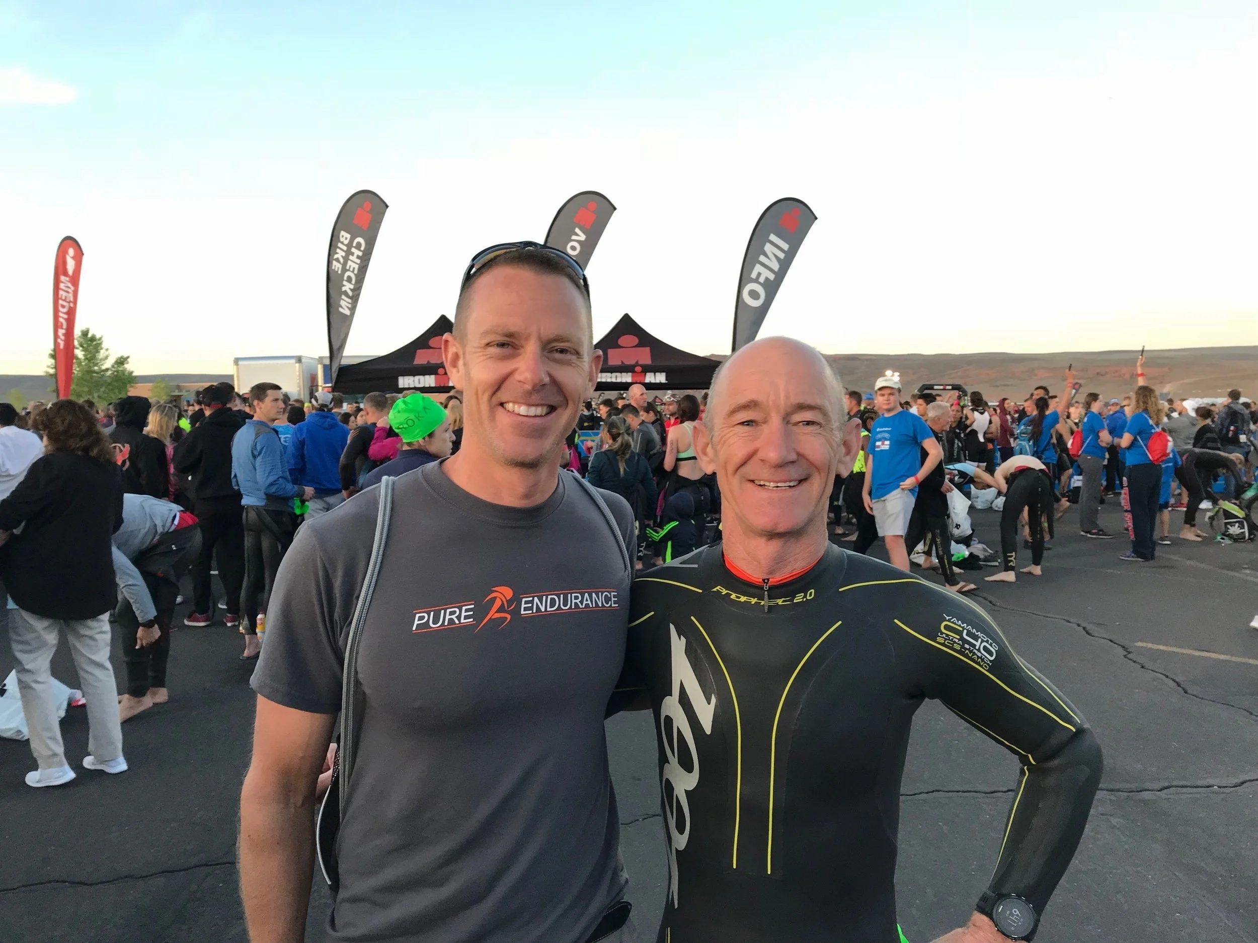 Mike just before start of 2018 St. George 70.3