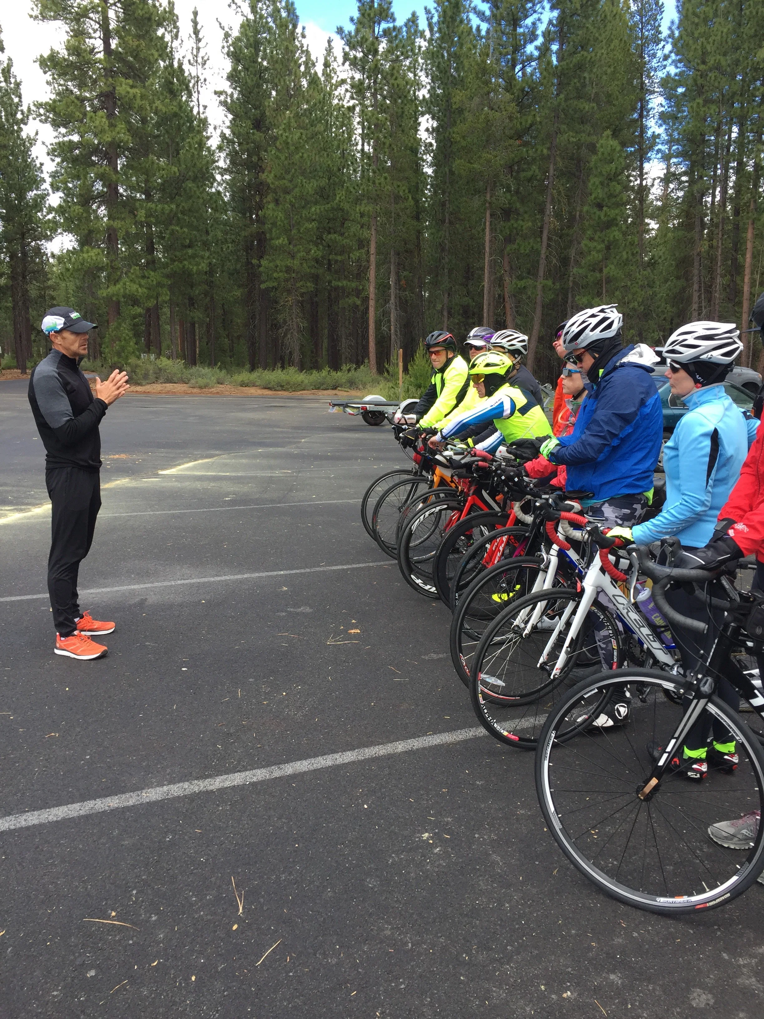 Receiving Final Instructions from Coach Jon
