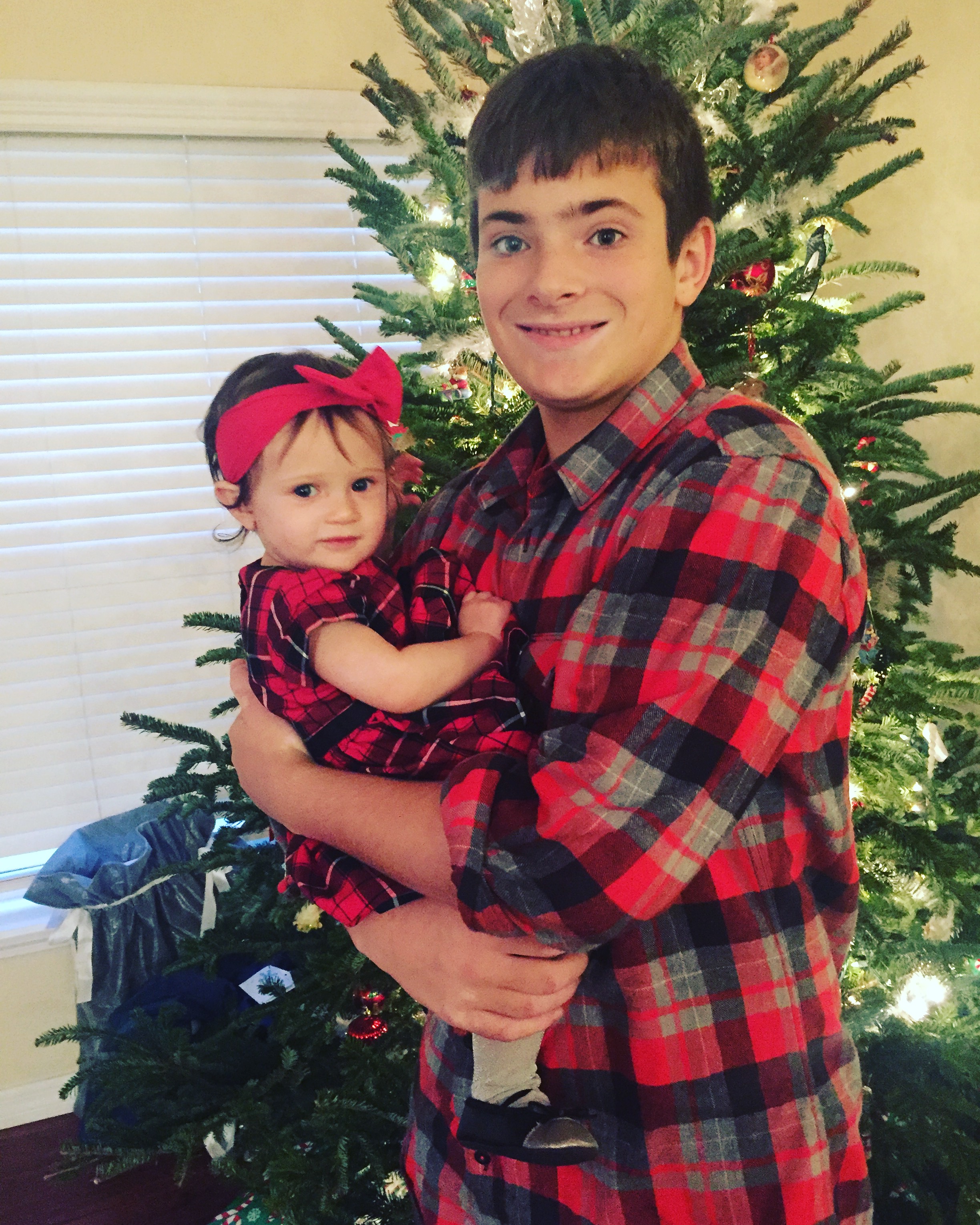 My sweet (most of the time) kids this year at Christmas. Can I get an "awwwwww"?