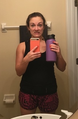 How I really look after my 5am workout #nofilter #mascaraface