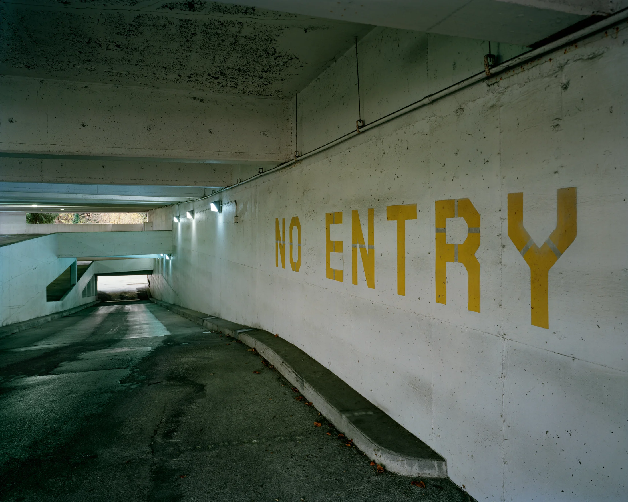 No Entry , 2016 / Archival pigment ink on adhesive paper / 64 x 80 inches / 162.6 x 203.2 cm