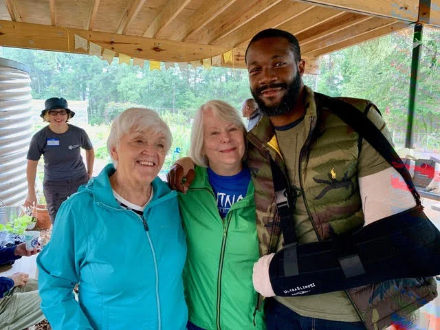 Claire with Gayle Flowers (former Putnam teacher) and Mayor Randall Woodfin (former Putnam student)