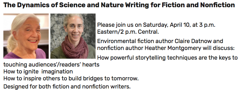 The Dynamics of Science and Nature Writing for Fiction and Nonfiction Virtual Workshop