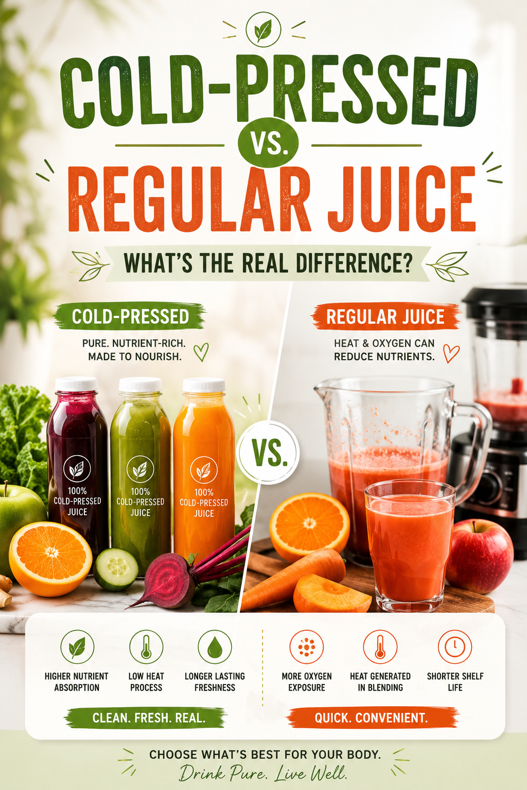 Cold-Pressed vs. Regular Juice: What's the Real Difference?