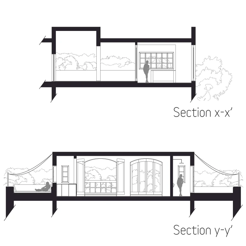 Short and Long sections. Quer- und Längsschnitt.