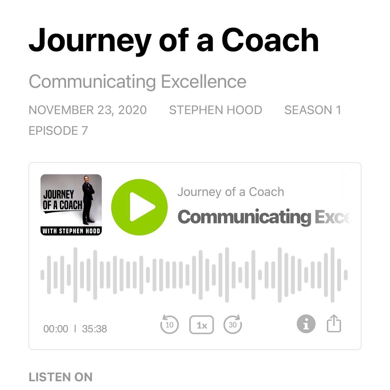 Communicating Excellence is out now!!! So happy to share this conversation. Packed full of so much wisdom from @betsy_thecoachescoach