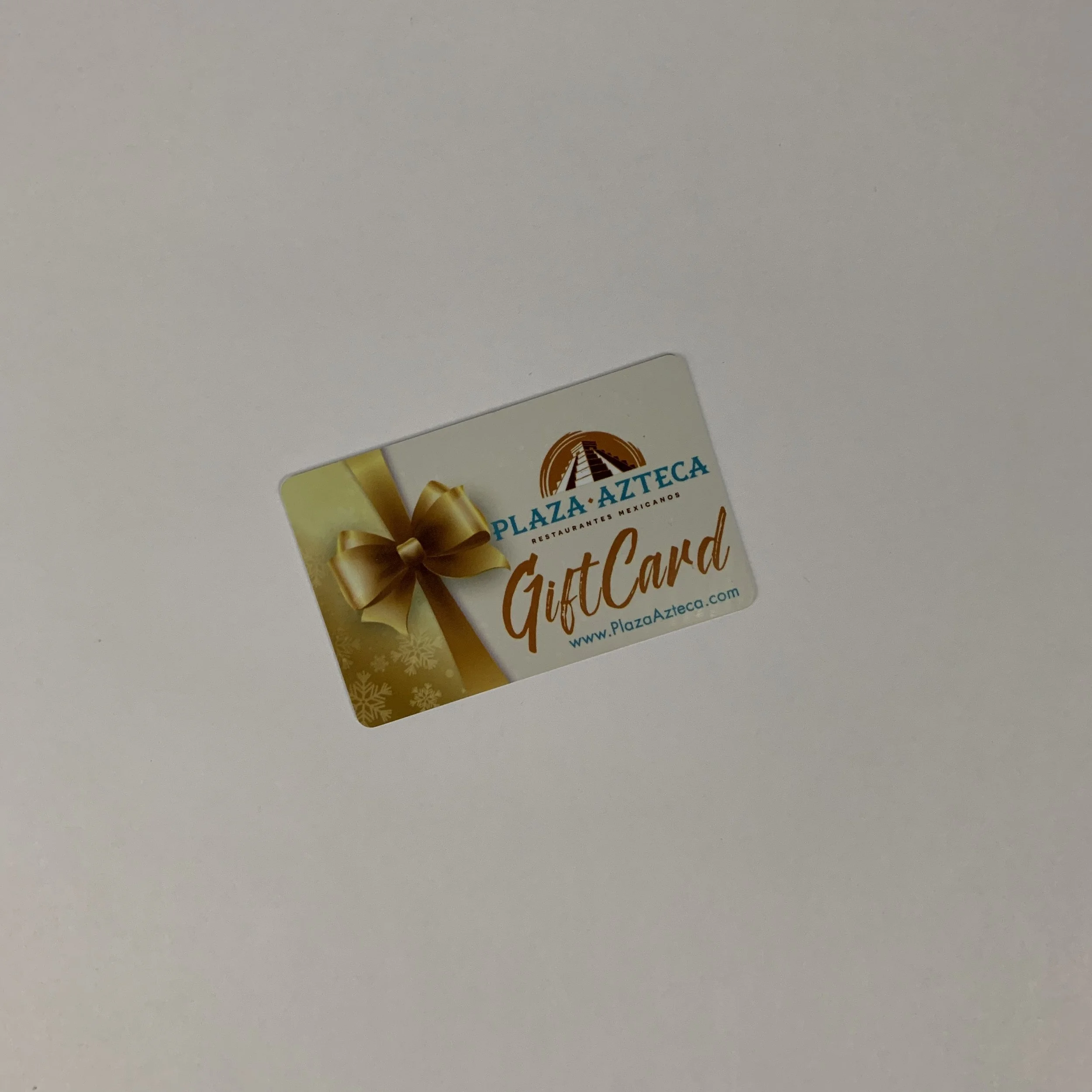 $25 Plaza Azteca Gift Card Donated by: Fisher Financial Associates Starting bid: $10