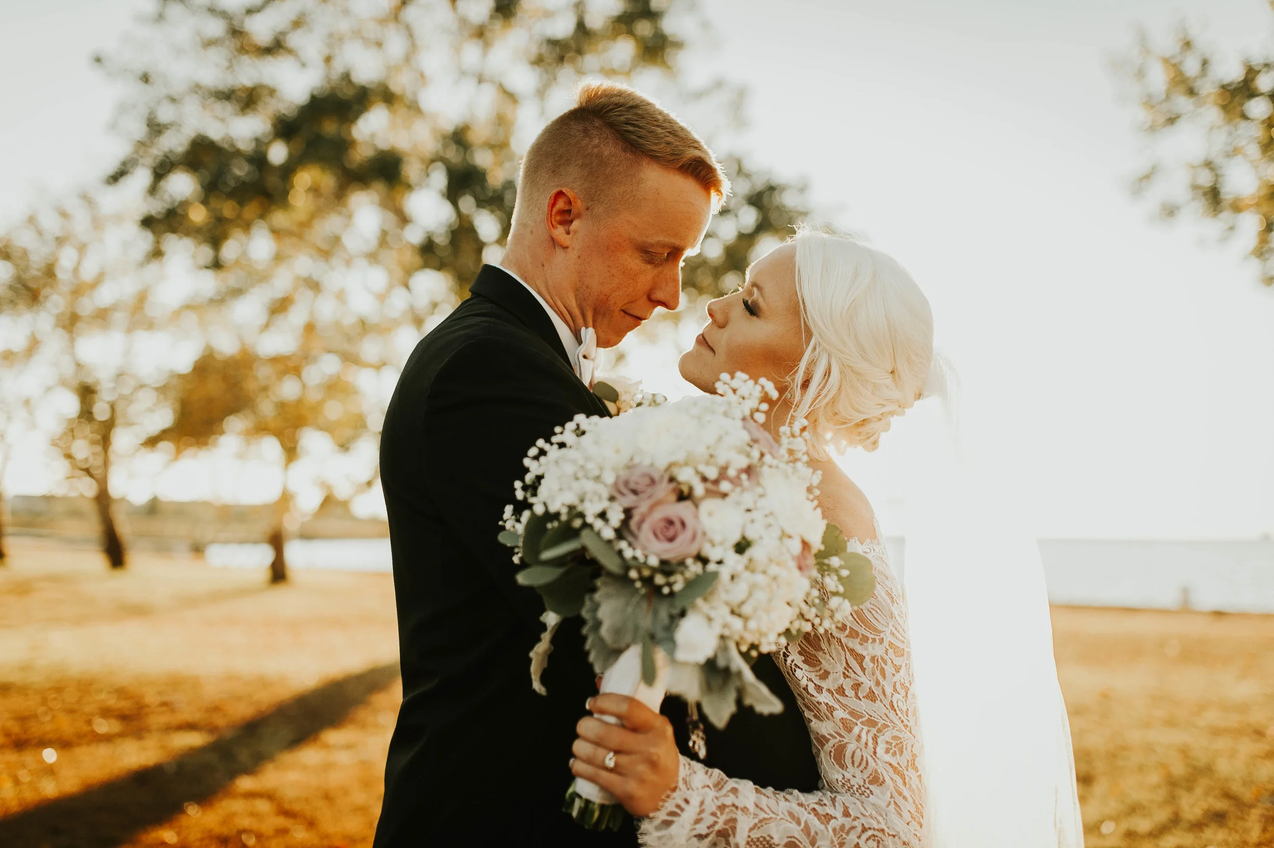 Ashley &amp; Patrick // Waterfront Backyard Wedding