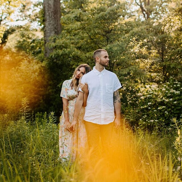 The prettiest little engagement session last night ✨🌻&mdash;it was so good to be back in the swing of things and this session was alllll the summer vibes. Loved hanging with you Danielle + Danny 💛