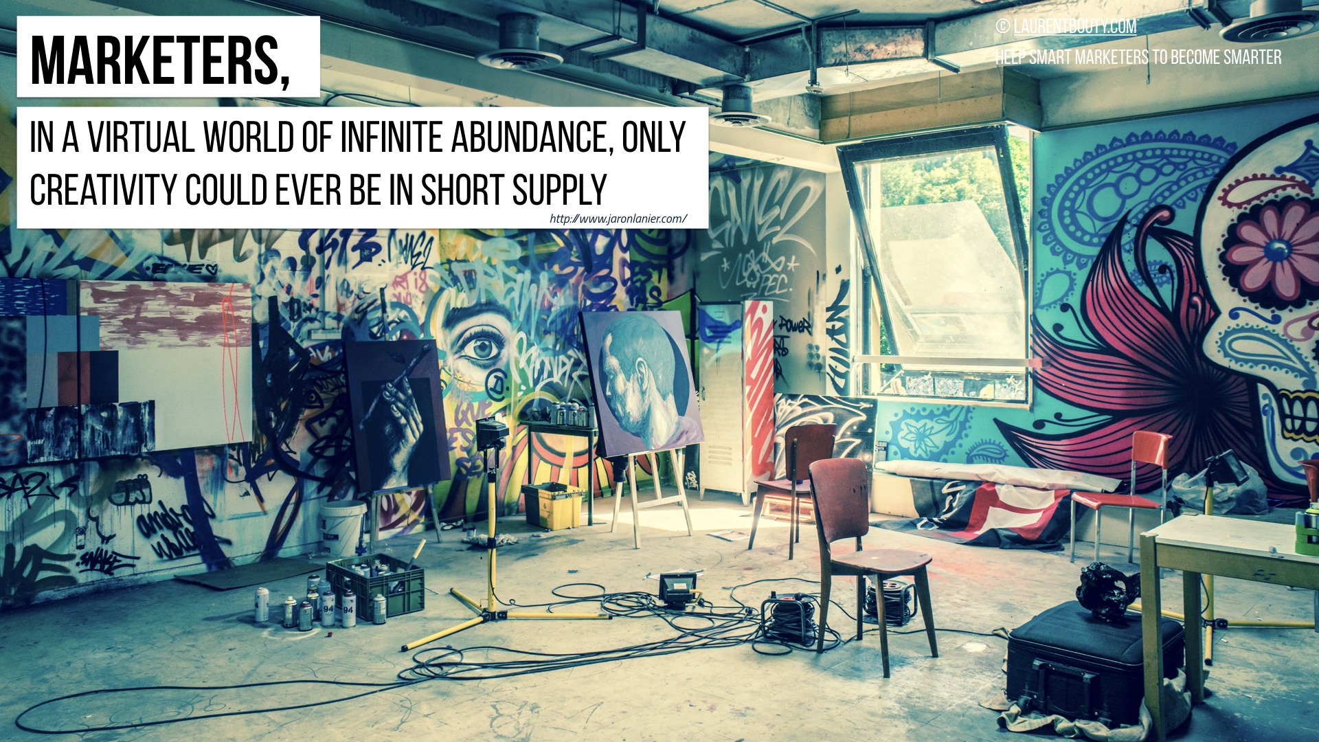 in a virtual world of infinite abundance, only creativity could ever be in short supply
