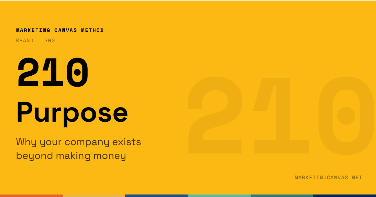 Marketing Canvas - Purpose