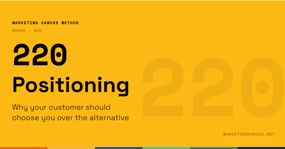 Marketing Canvas - Positioning
