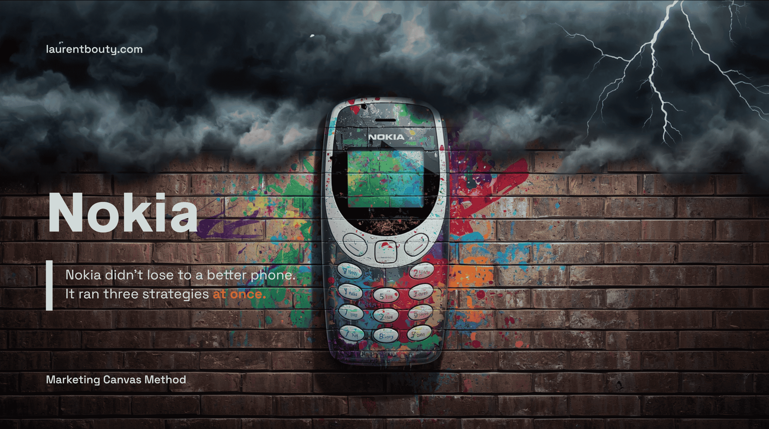 Nokia didn't lose to a better phone. It ran three strategies at once.