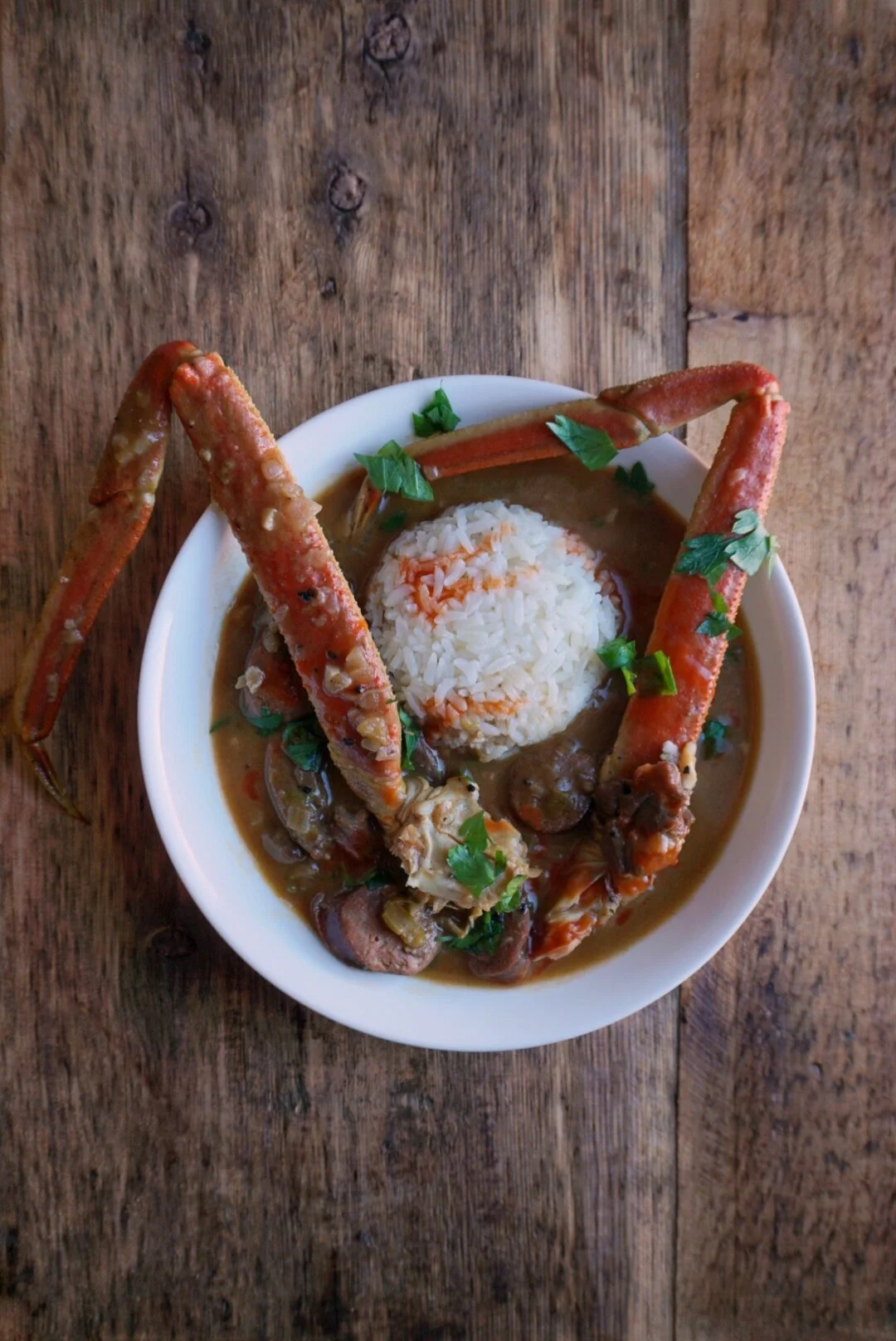 Duck, Crab &amp; Andouille Sausage Gumbo 