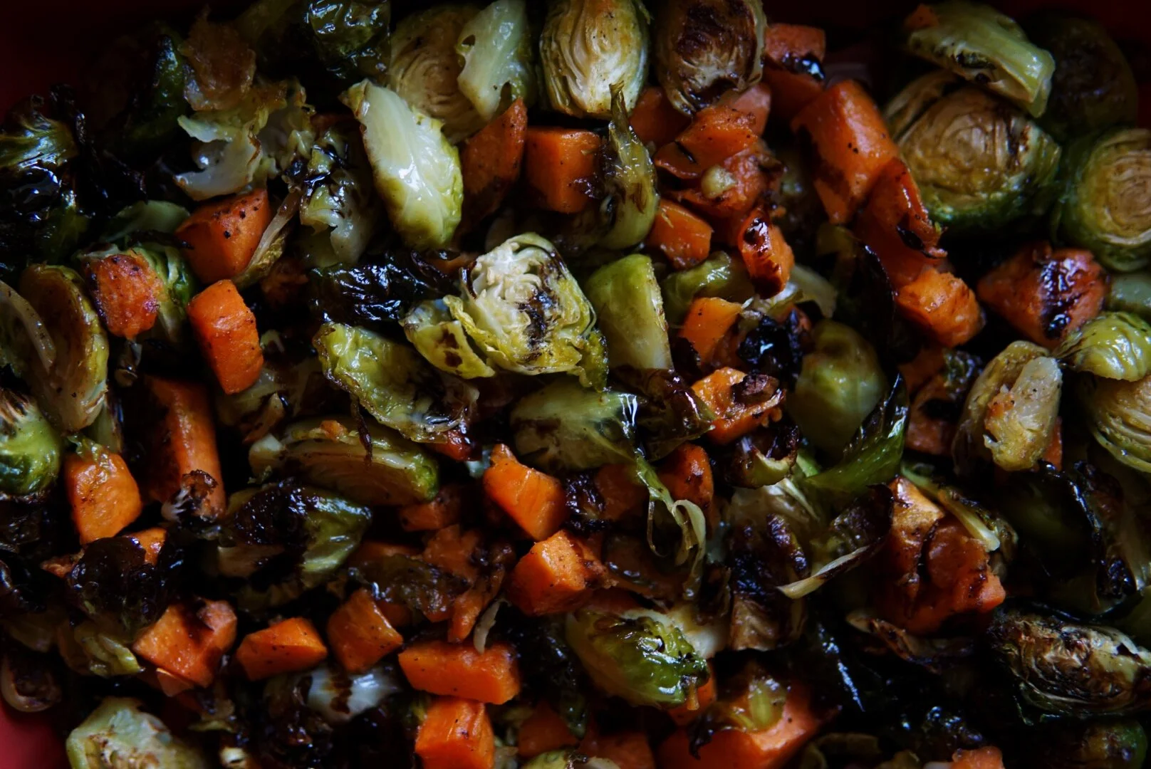 evelyn's brussel sprouts &amp; sweet potatoes 