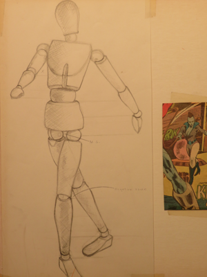 * By Instructor, Alice Olson Seufert. Super Heroes, Manikin used for proportions.