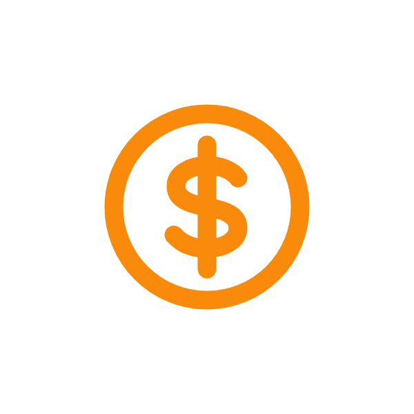 Dollar coin icon for working capital loans