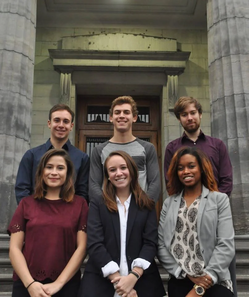 External Portfolio (Chair: Amanda Hills) Sarah Ana Clark, Chris Liang, Alex Gold-Apel, Kedisha Blake McGhie and James Myles. Not pictured: Shannon Cook, JDSP Coordinator & Catherine Mounier-Desrochers JDSP Head Delegate.