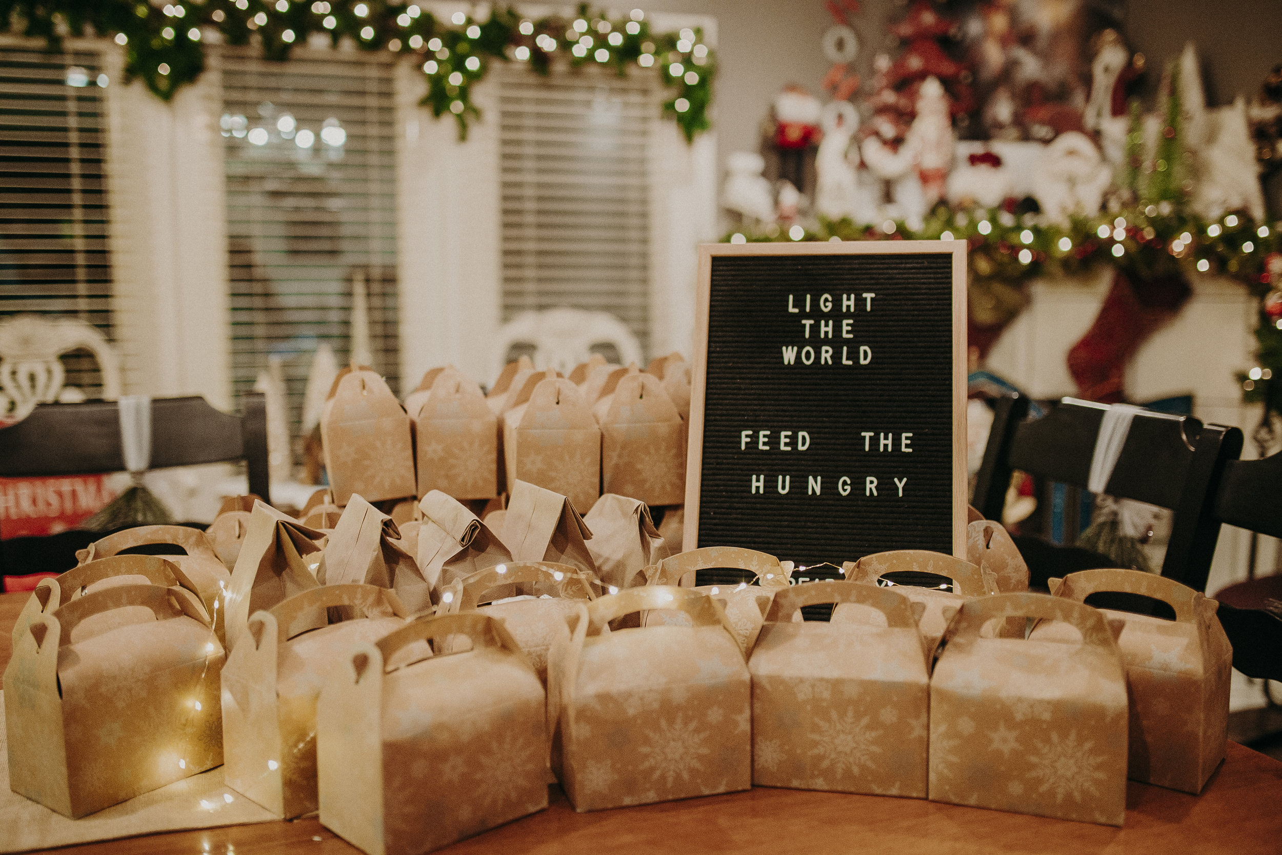  All together, we were able to package over 40 lunch boxes/bags! My dad helped me deliver them to the local homeless shelter, and it felt so good to know we were helping others have a better Christmas. 