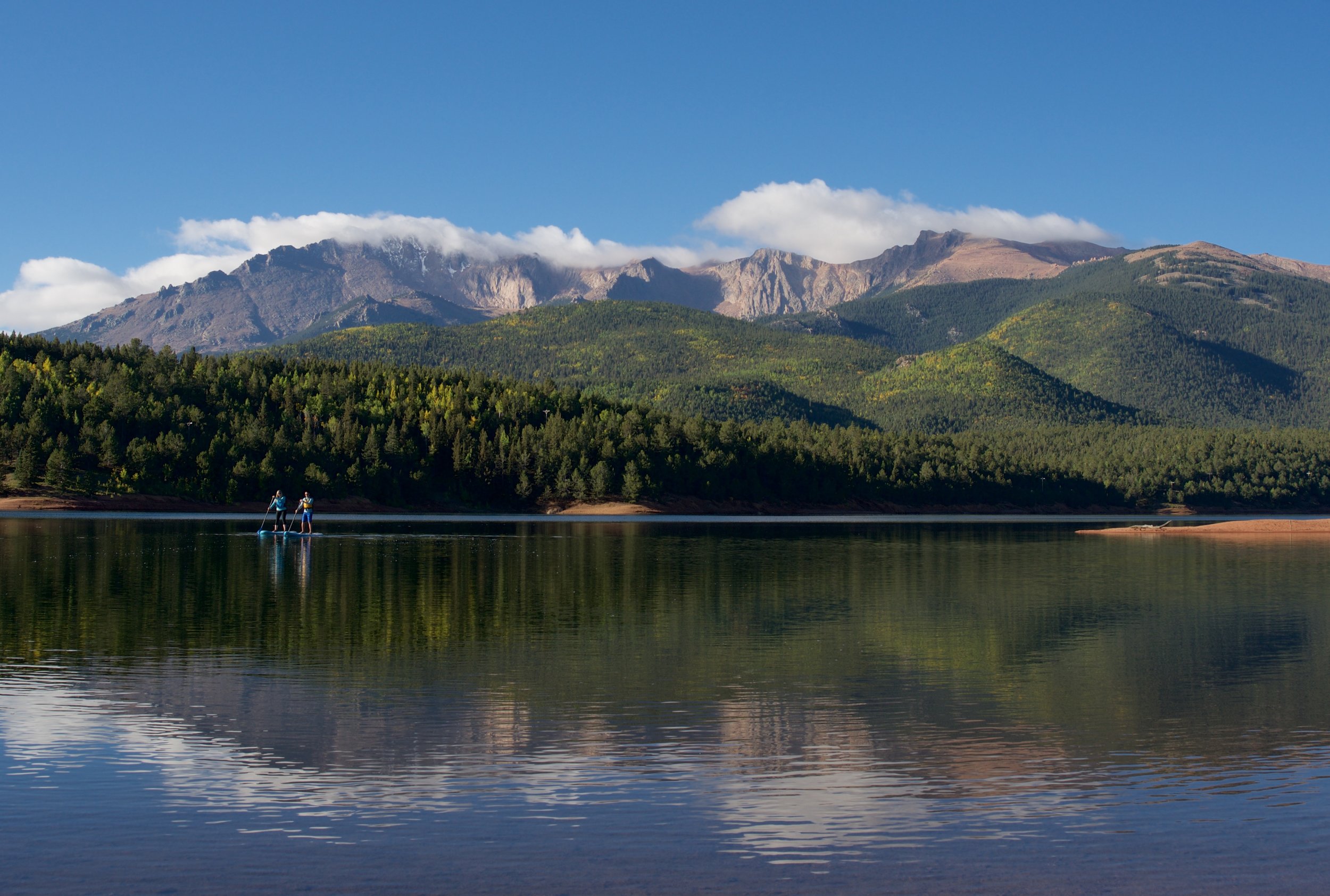  4. Lake Life  One of my favorite sights to see, anywhere I travel, is a mountain lake. There's just something about a beautiful body of water next to some rugged peaks that gets me. And Colorado Springs has no shortage of lake options and activities