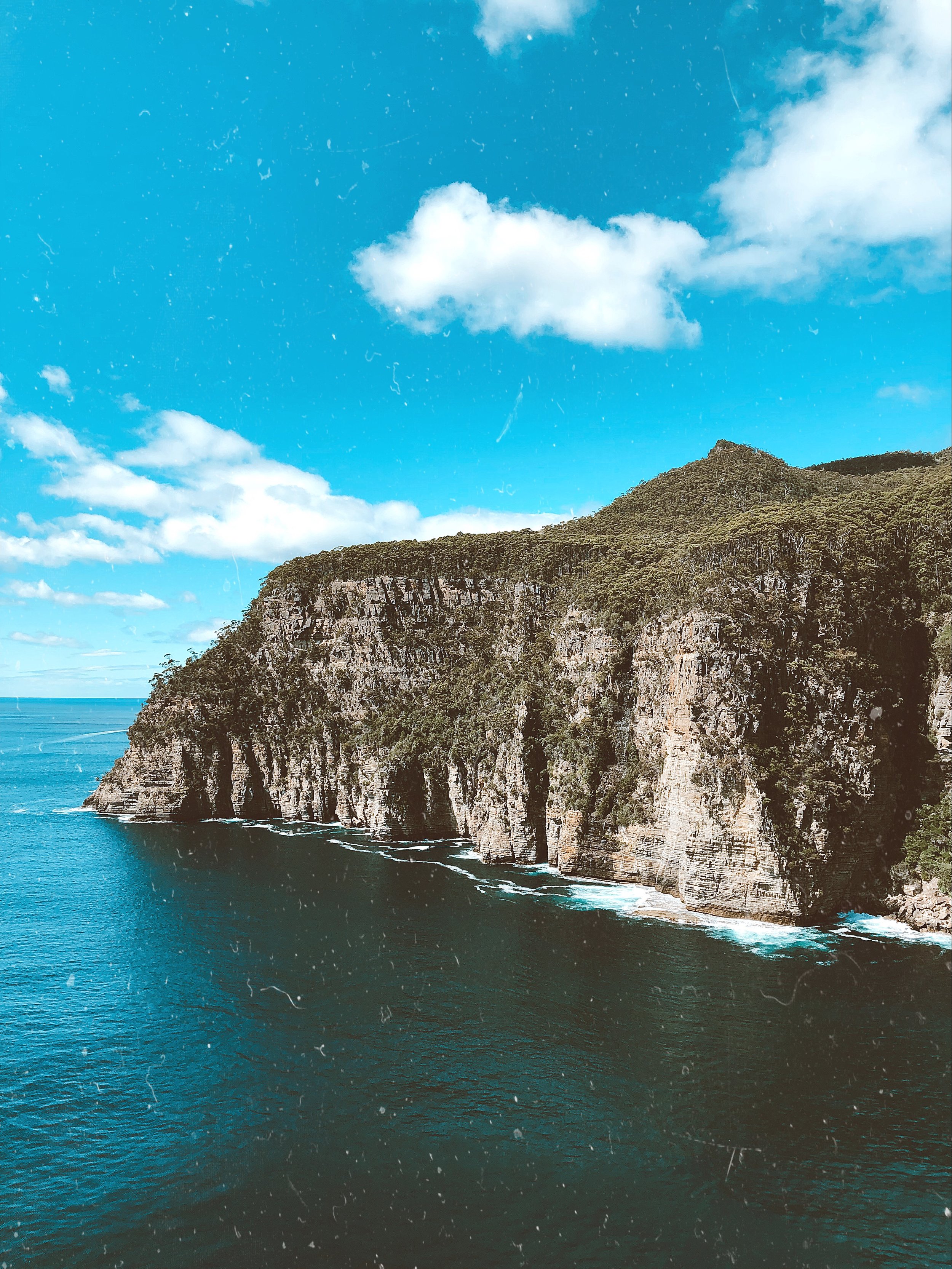  Can you see the waterfall? Look for the dark, a-line portion of rock… It’s hard to see. 