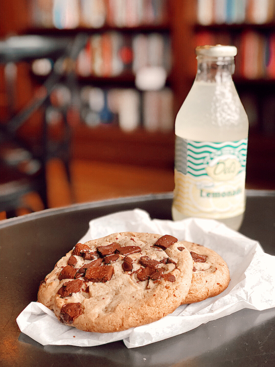  The most delicious chocolate chip cookies and    Del’s Lemonade    (made in Rhode Island). 