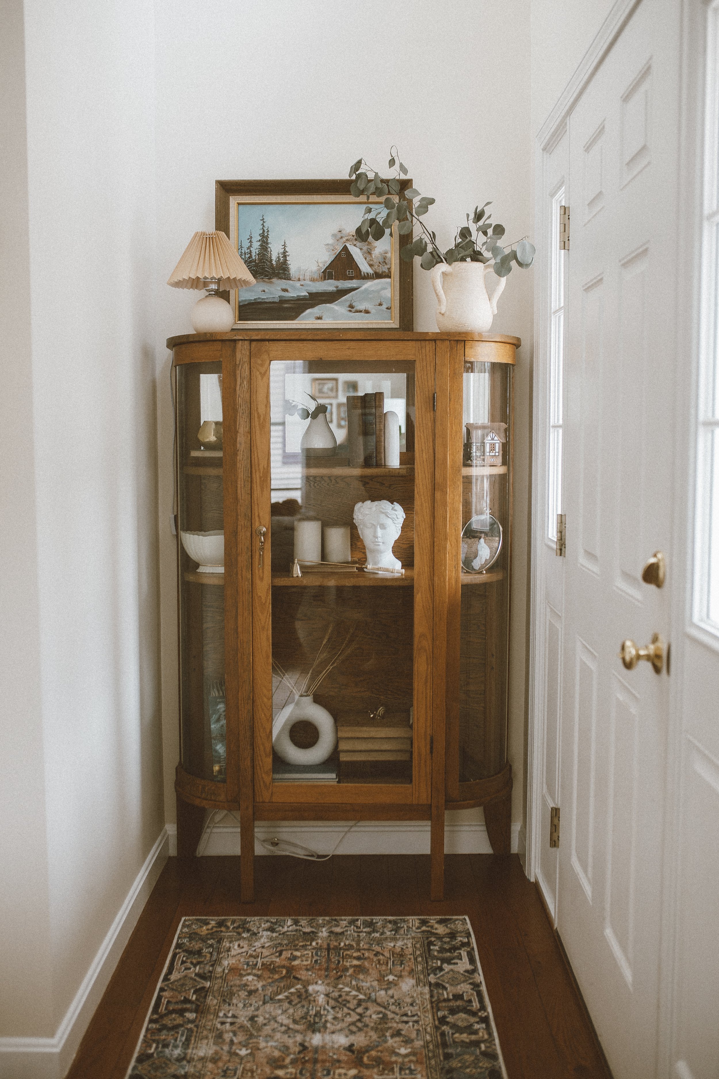 home makeovers diy entrway makeover antique cabinet-9.jpg