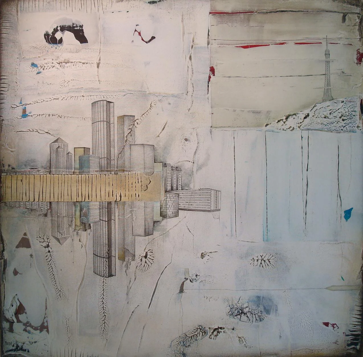 "OTHER SIDE OF PARIS", 2013, 36"x36", on canvas. in private collection
