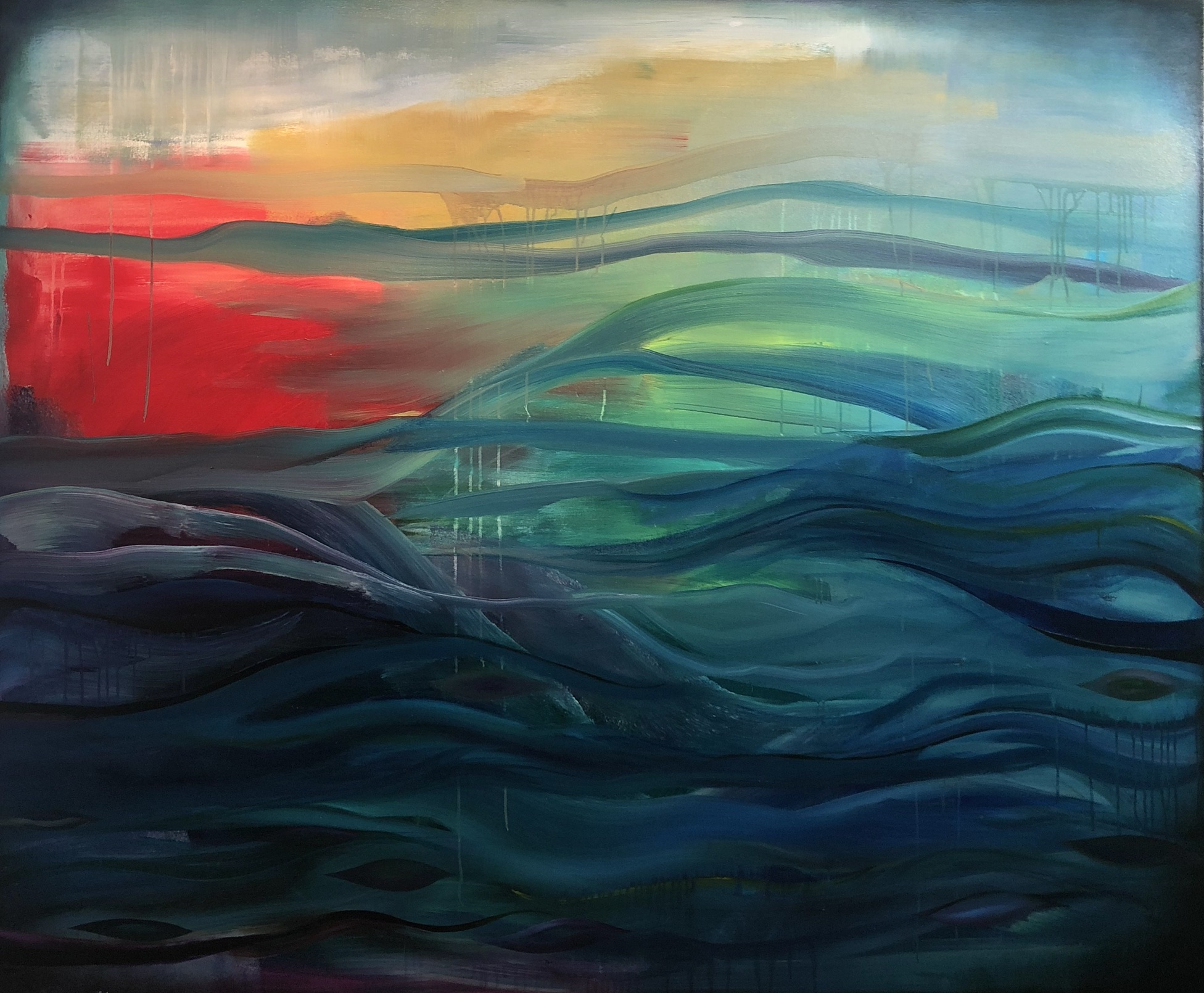 “BLUE FLOW”, 2018, 60x72. available