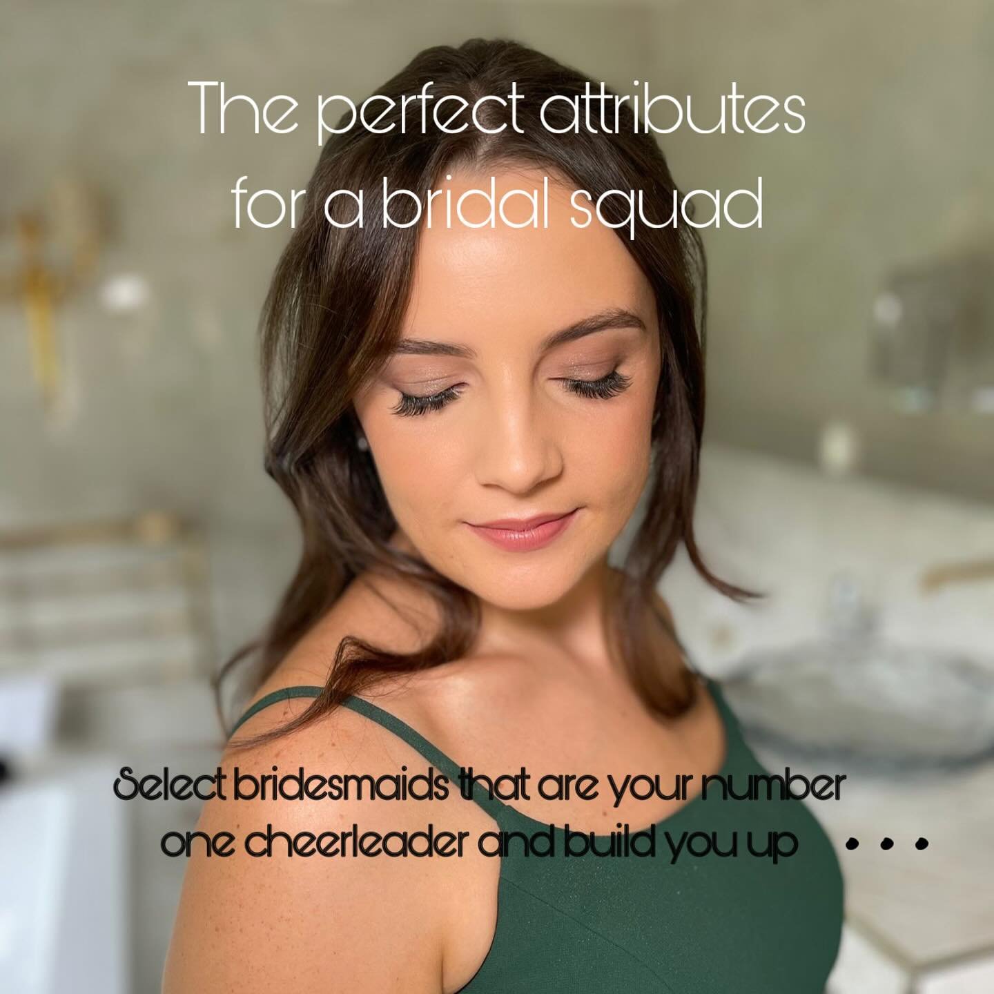 When it comes to picking your bridal squad, you need the best selection 🫶 

Select the friends that build you up no matter what &amp; always truthful with you with kindness. 

The friends who you already have cherished memories with and want to cher