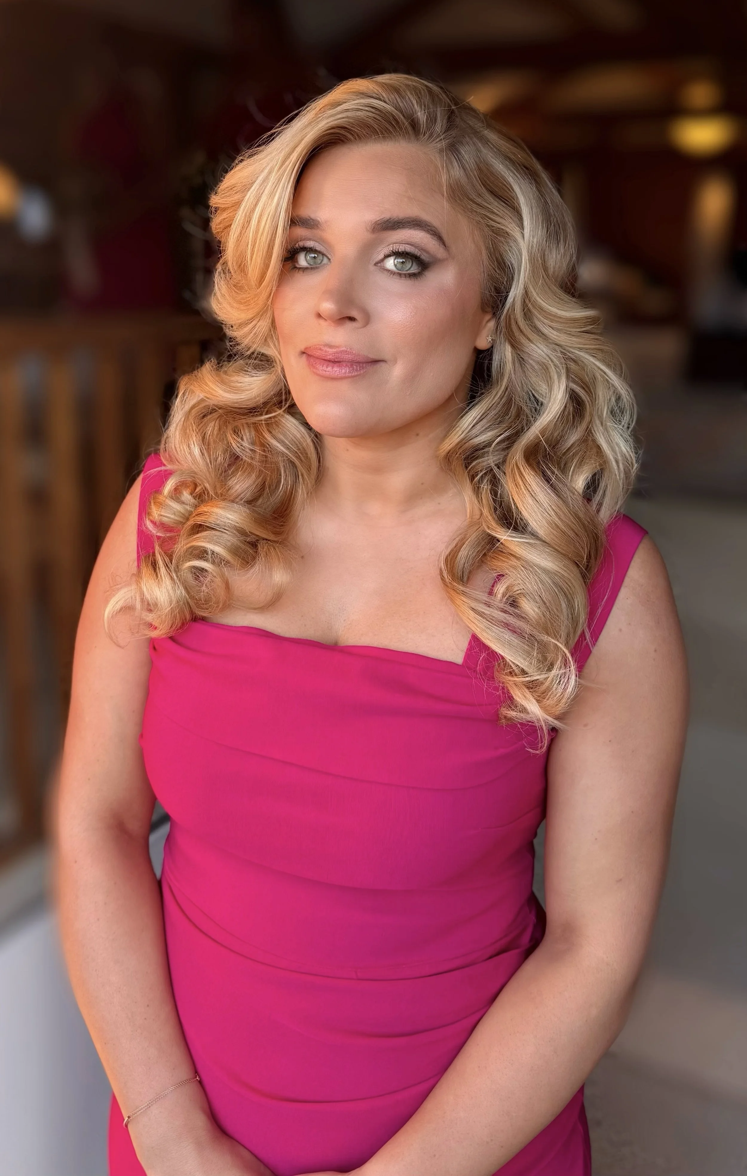 Full Glam Cool-Toned Bridesmaid Makeup