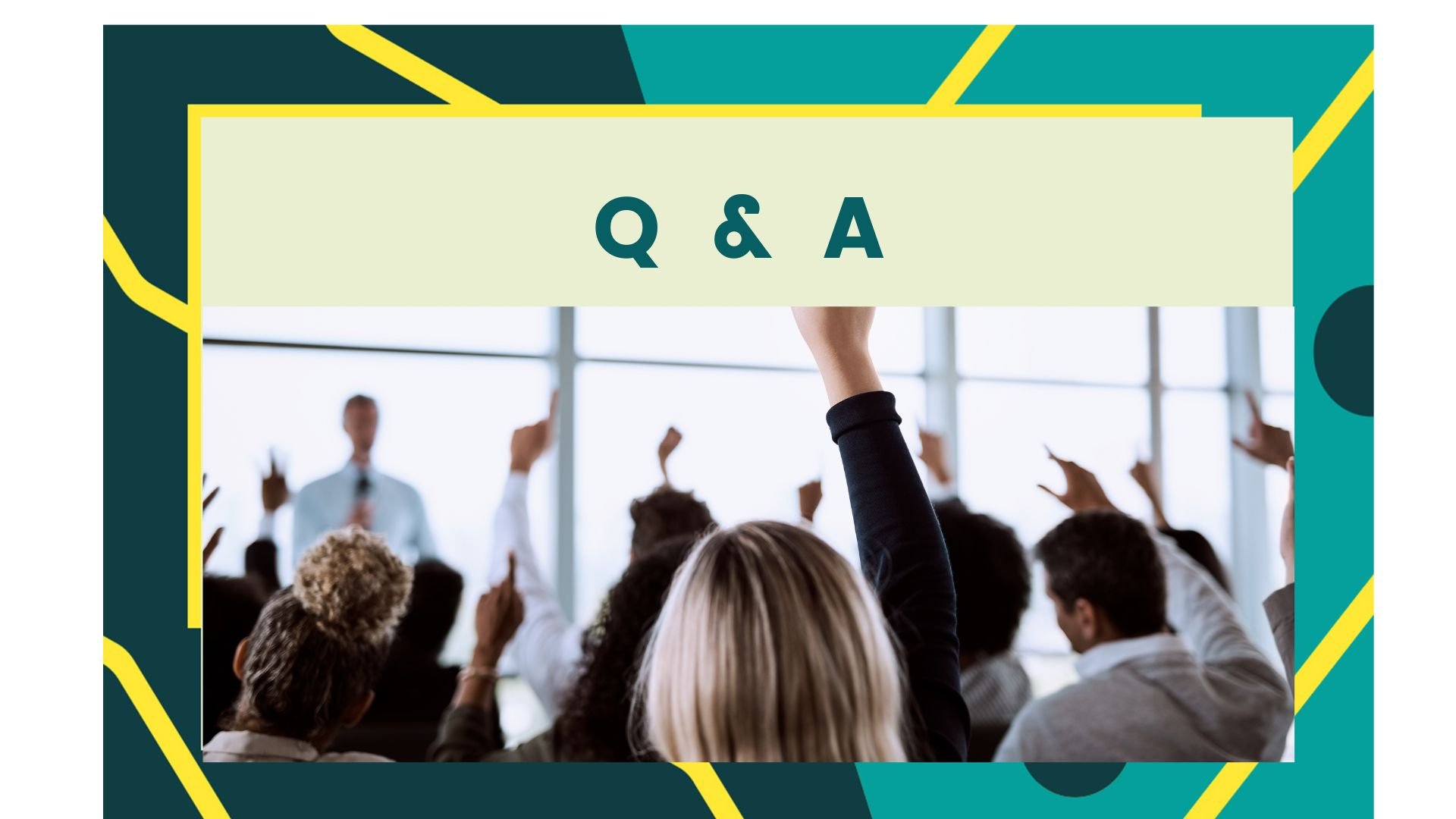 ✅  Q and A Sessions&nbsp;to Ask those Burning Questions