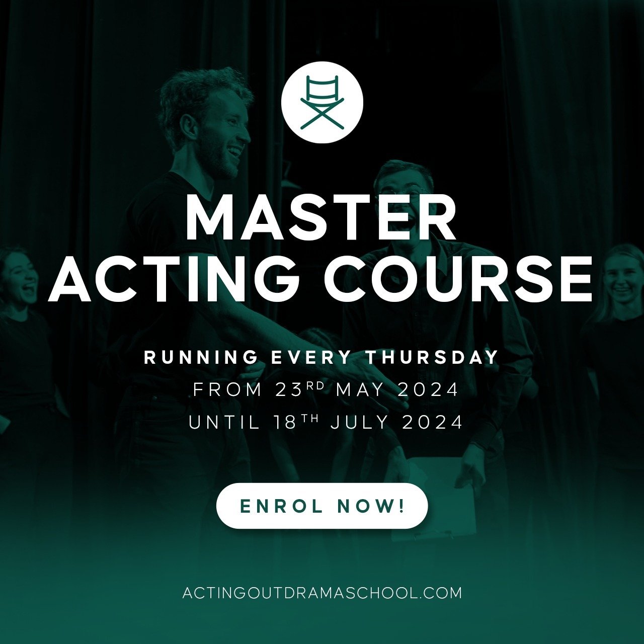 Join our Master Acting Course!🤩

Are you wanting to train in a variety of different acting techniques and practitioners but don&rsquo;t want the pressure of a show? Already trained or experienced and want to up-skill your acting?

You&rsquo;ll love 
