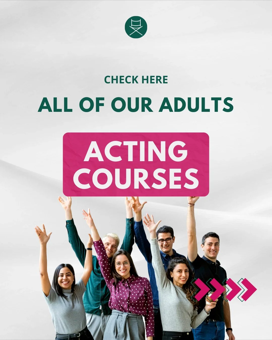Swipe through to discover all the exciting adult courses we offer at Acting Out Drama School &mdash; whether you're just starting out or looking to level up your craft.

From stage to screen, we&rsquo;ve got something for every aspiring actor, speake