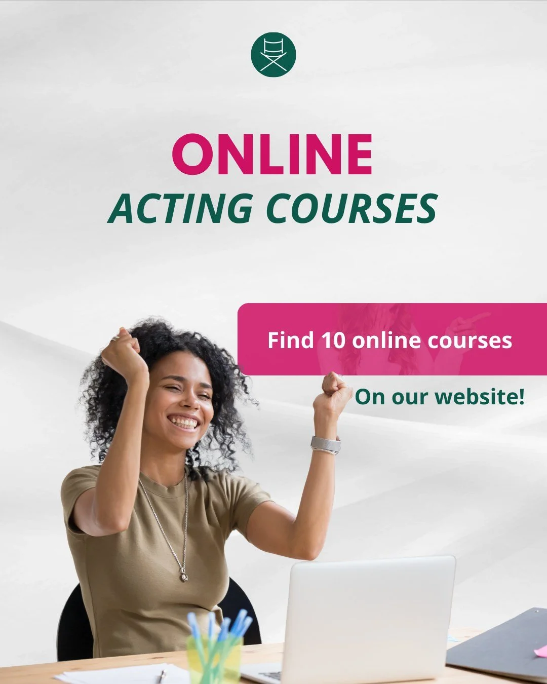 Did you know Acting Out has 10 online courses you can start any time?

From Beginners Acting to Screen Acting, from Stanislavski to Uta Hagen, from Shakespeare to Self Tapes, there is a full library of training waiting for you at home.

Have a look o