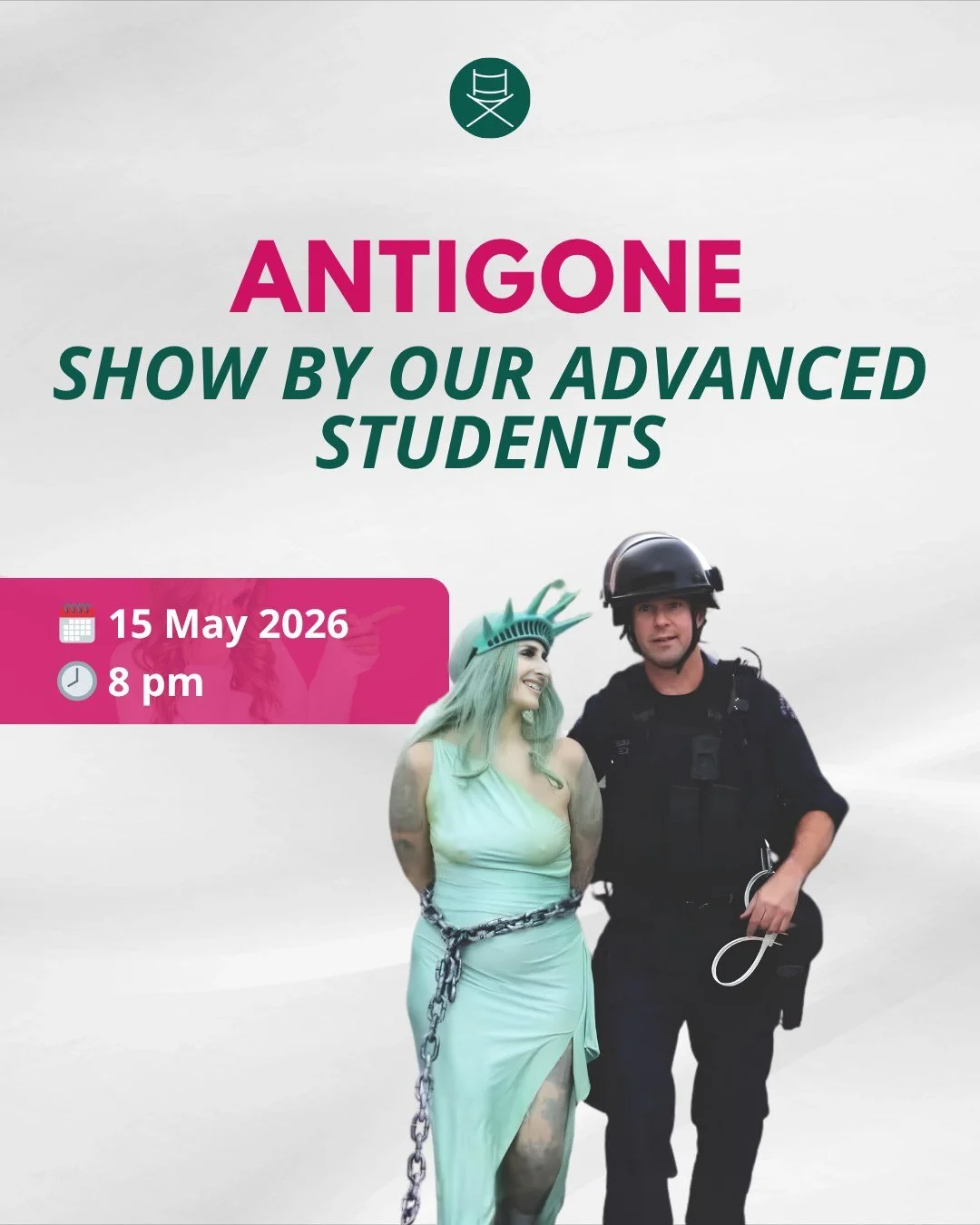 Our Advanced Acting show is coming very soon 🎭✨

Join us for Antigone, a powerful modern retelling of the Greek tragedy by Sophocles.
A story of power, ego and defiance that feels just as relevant today as it did two thousand years ago.

🗓 15 May 2