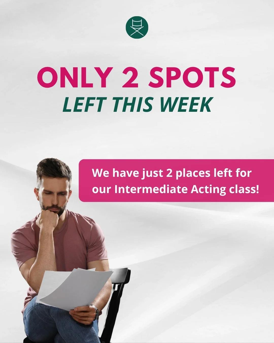Our September acting courses are starting THIS WEEK and things are filling up fast! 🎭🔥

Our Advanced Acting &amp; Performance course is officially SOLD OUT! A huge thank you to everyone joining us, we cannot wait to get started.

And Intermediate i