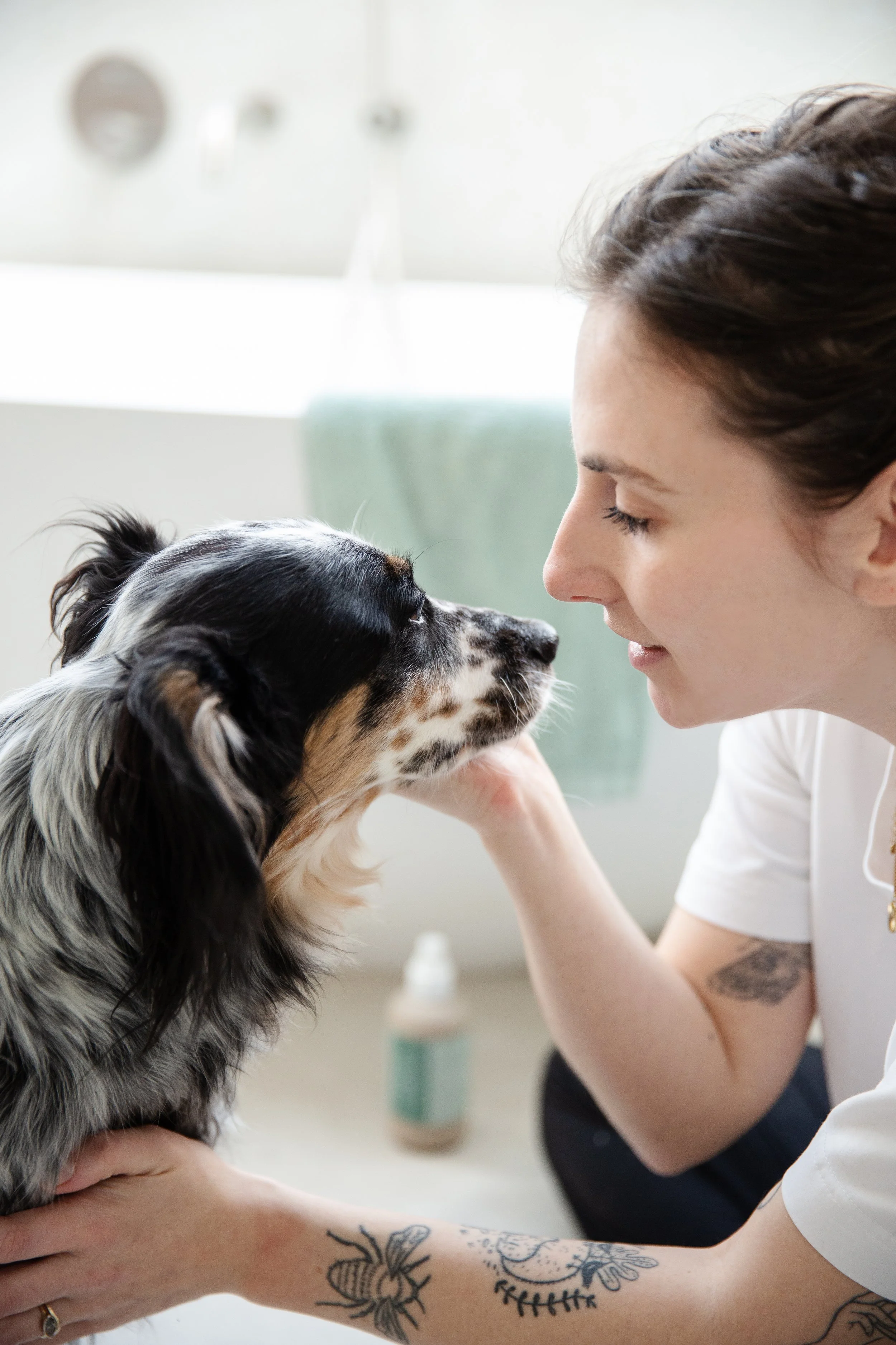 Dog and owner pet photographer UK 