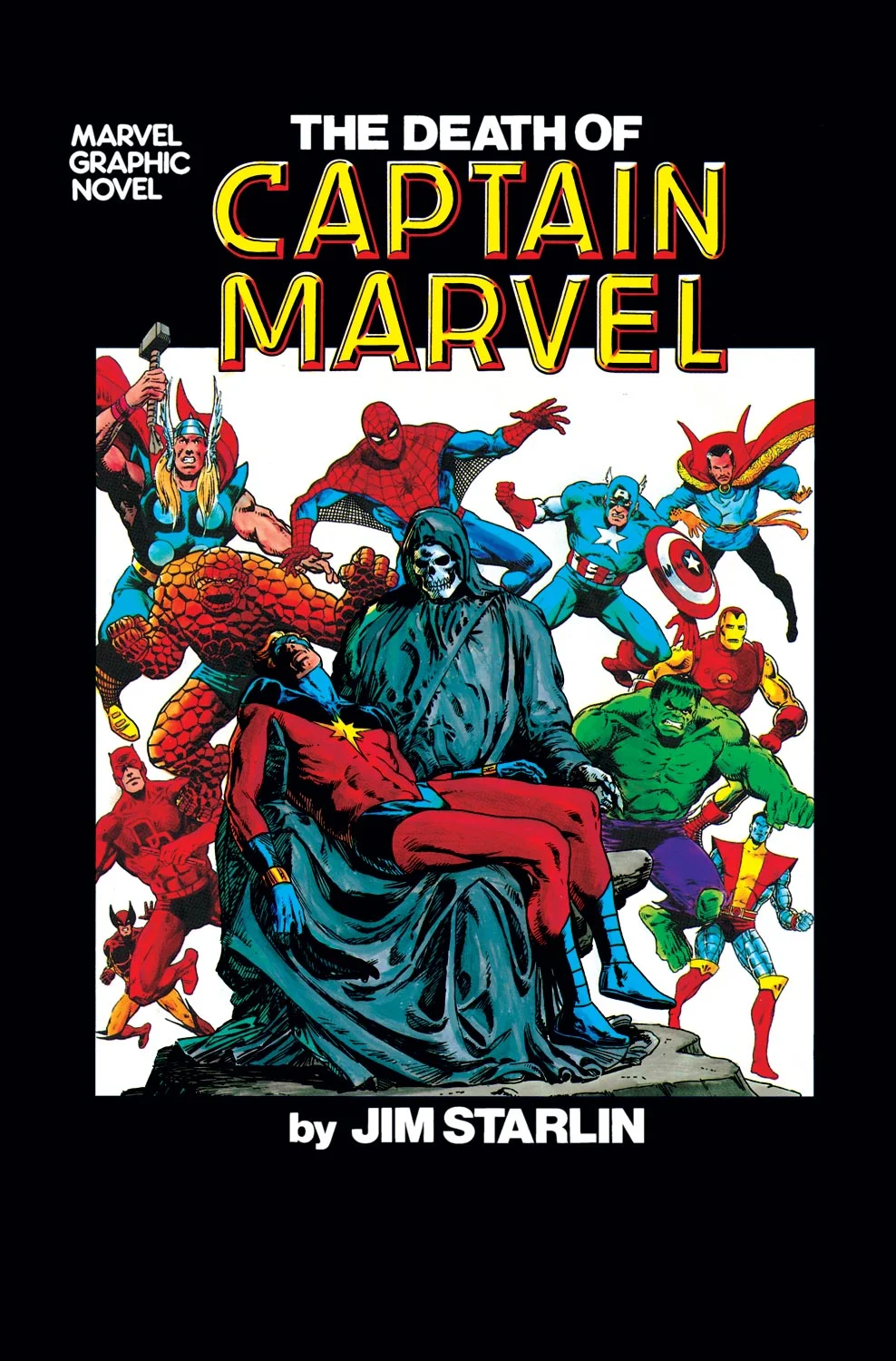 The Death of Captain Marvel Cover