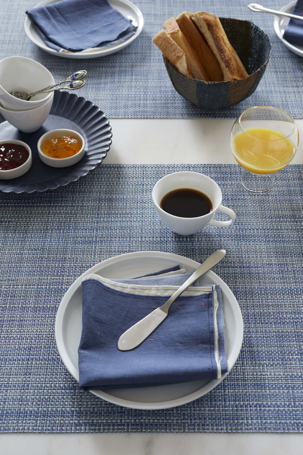 Mini Basketweave Placemat in Chambray