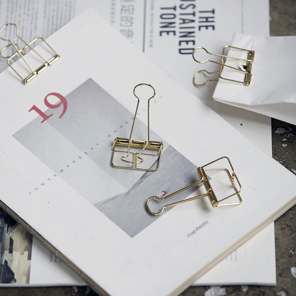Monograph - Gold Clips