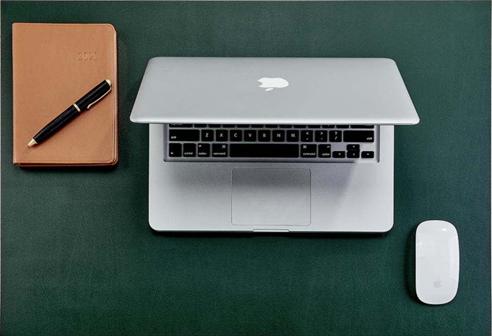 Desk Blotter - Black/Green