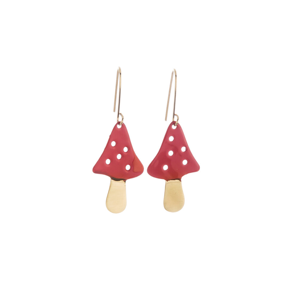 Mushroom Earrings