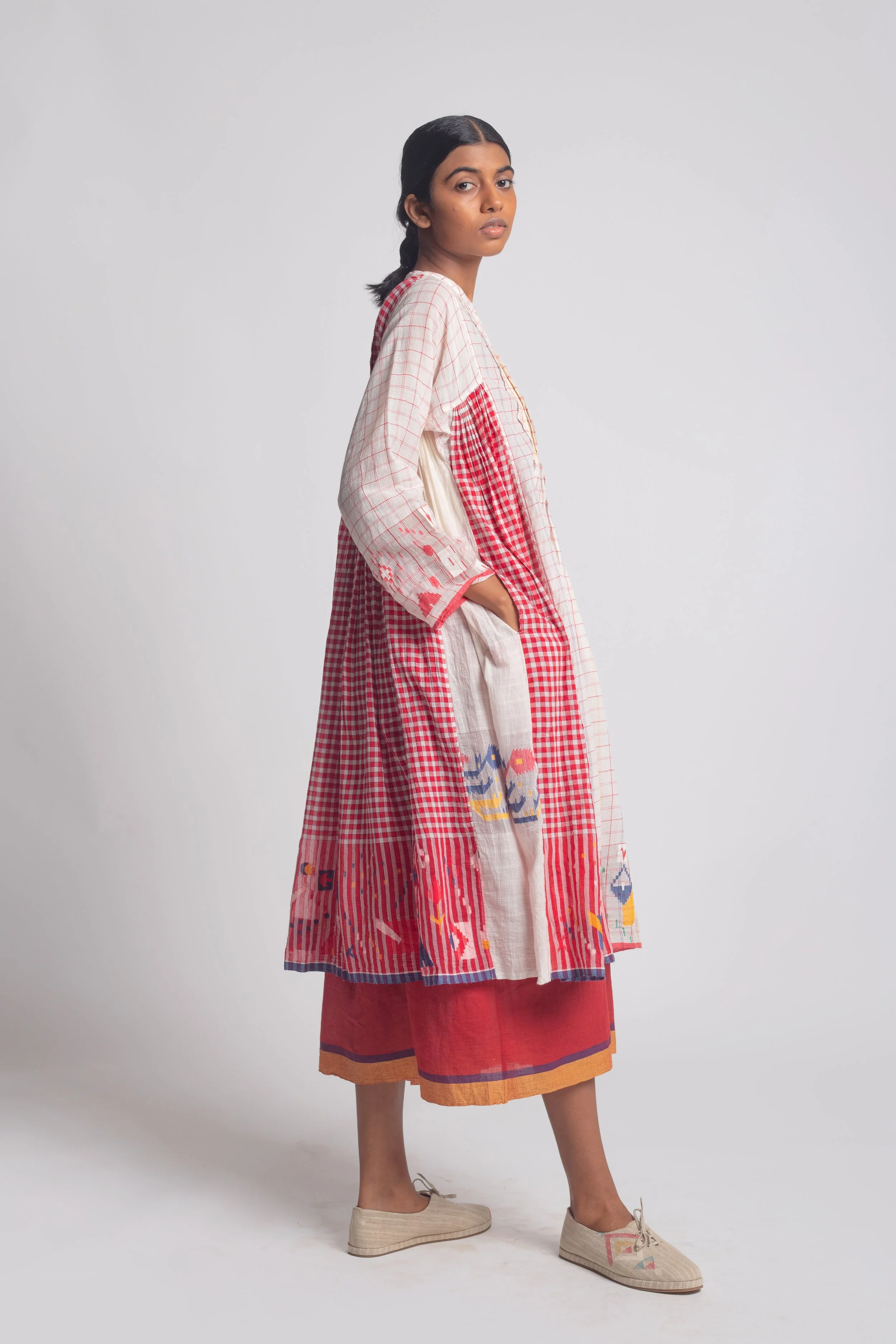 petite amalie cord embroidered smock dress INJIRI DRESS_ AMBER-22 – Kandis Collections main image 1
