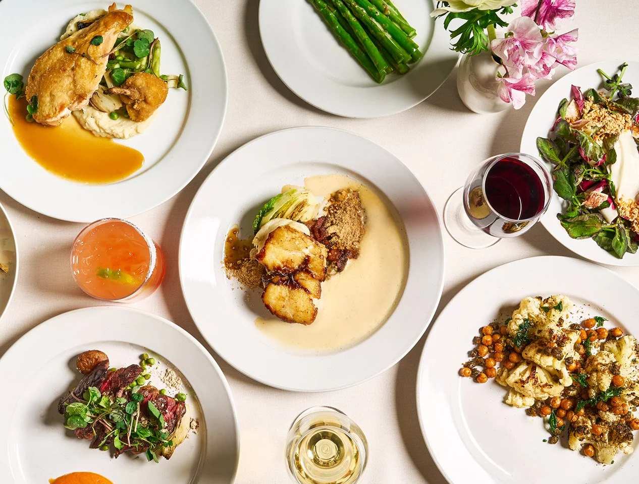 seasonal zero-waste NYC catering plated dishes