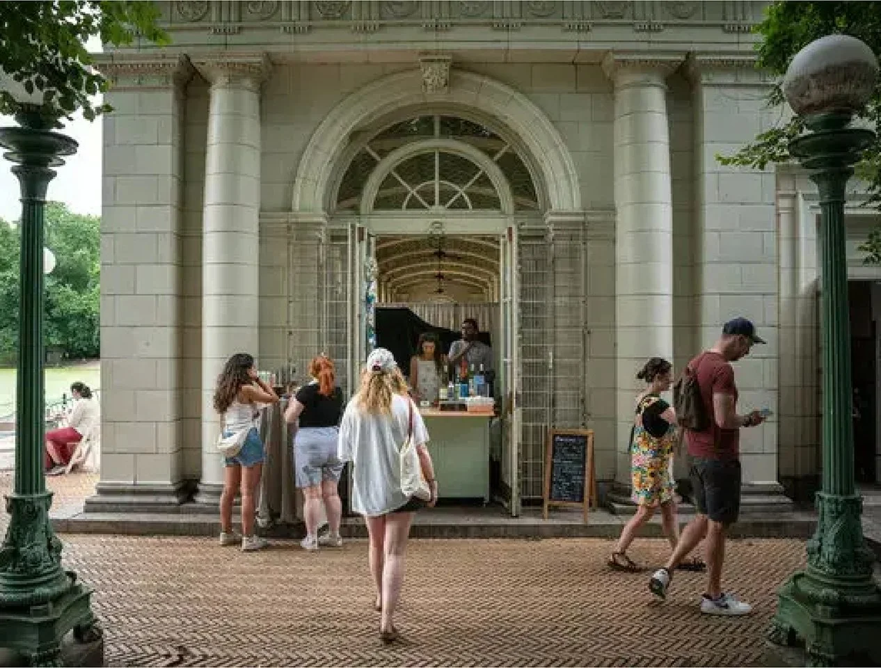 summer cafe in prospect park boathouse seasonal sustainable food and coffee beer and wine