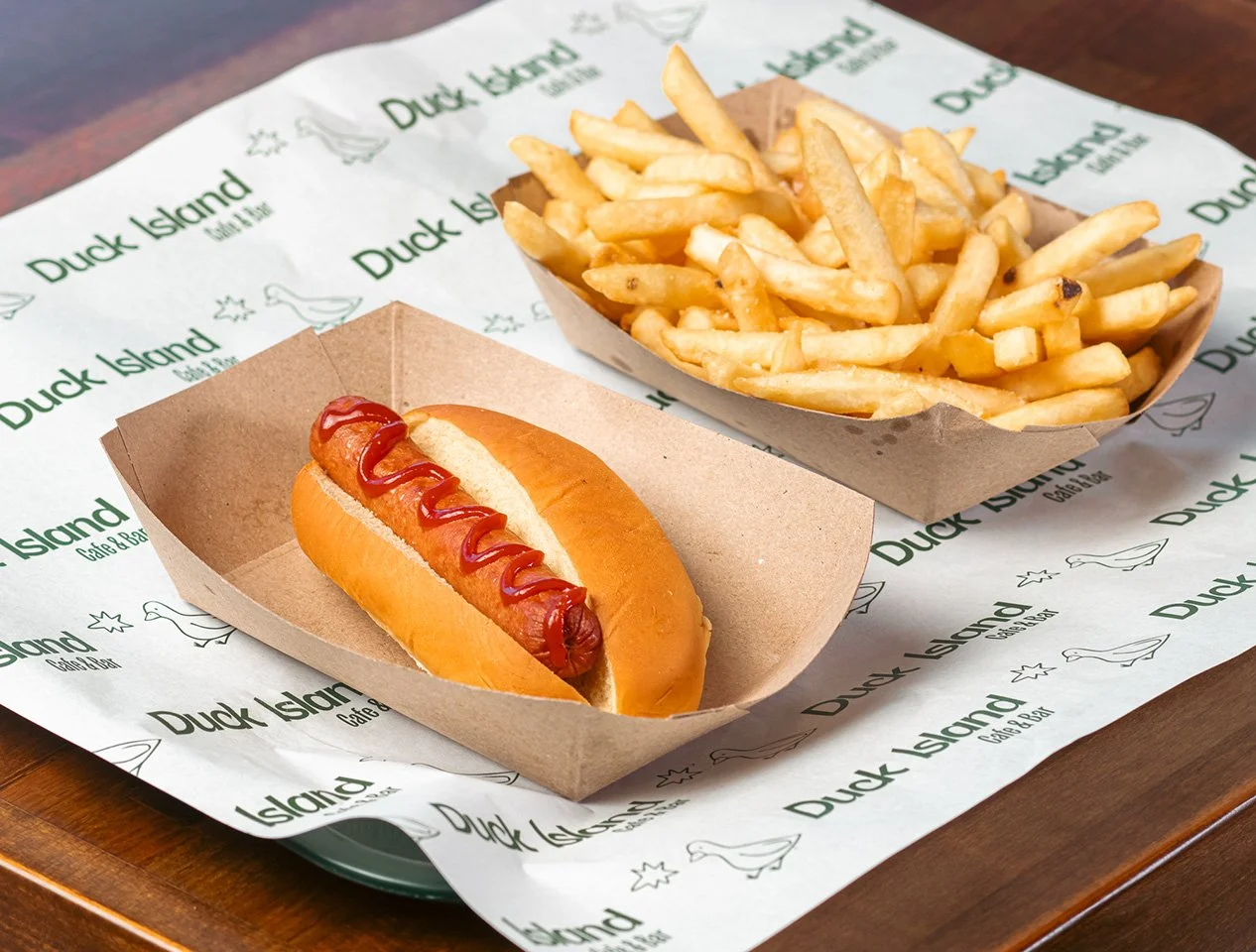 hotdog and fries at prospect park lefrak splashpad cafe and bar family friendly restaurant