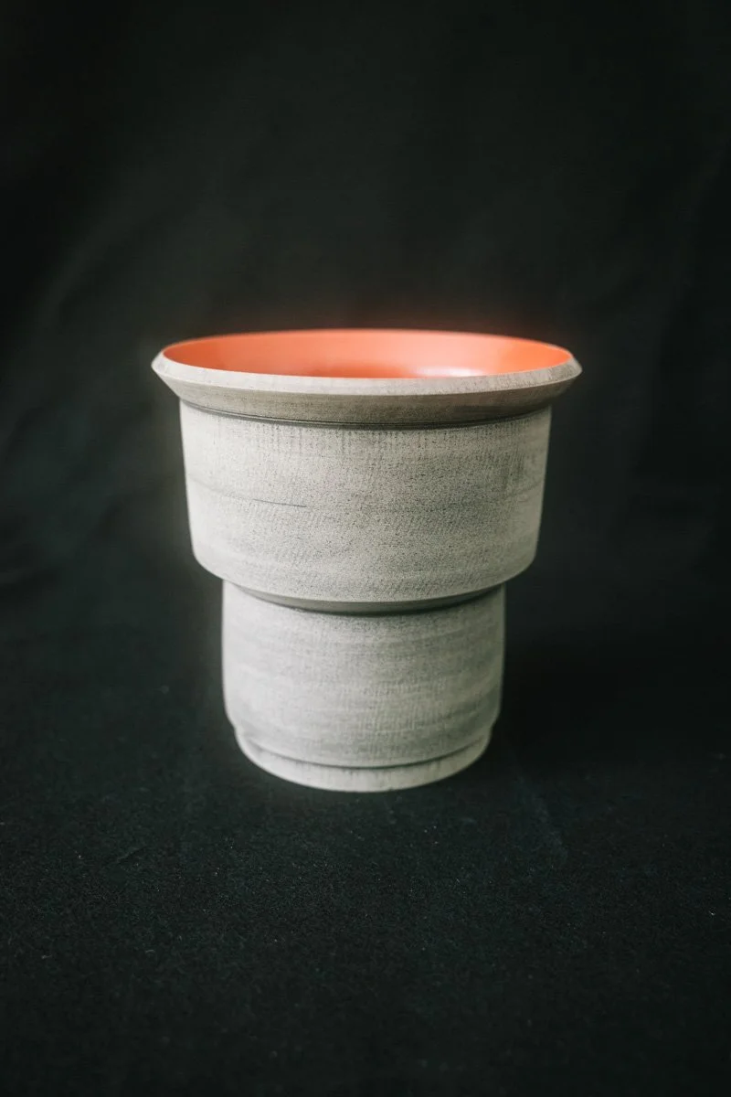 Brutalist Tumbler #AZ003 - Red-Orange
